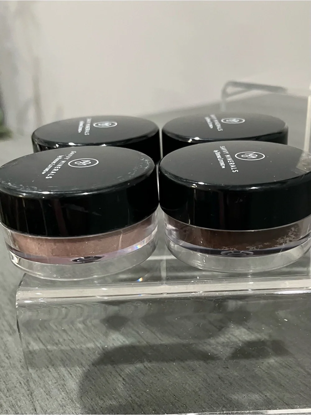 Savvy Mineral Eyeshadow Quad (4) Neutral Brown & Taupe Shades